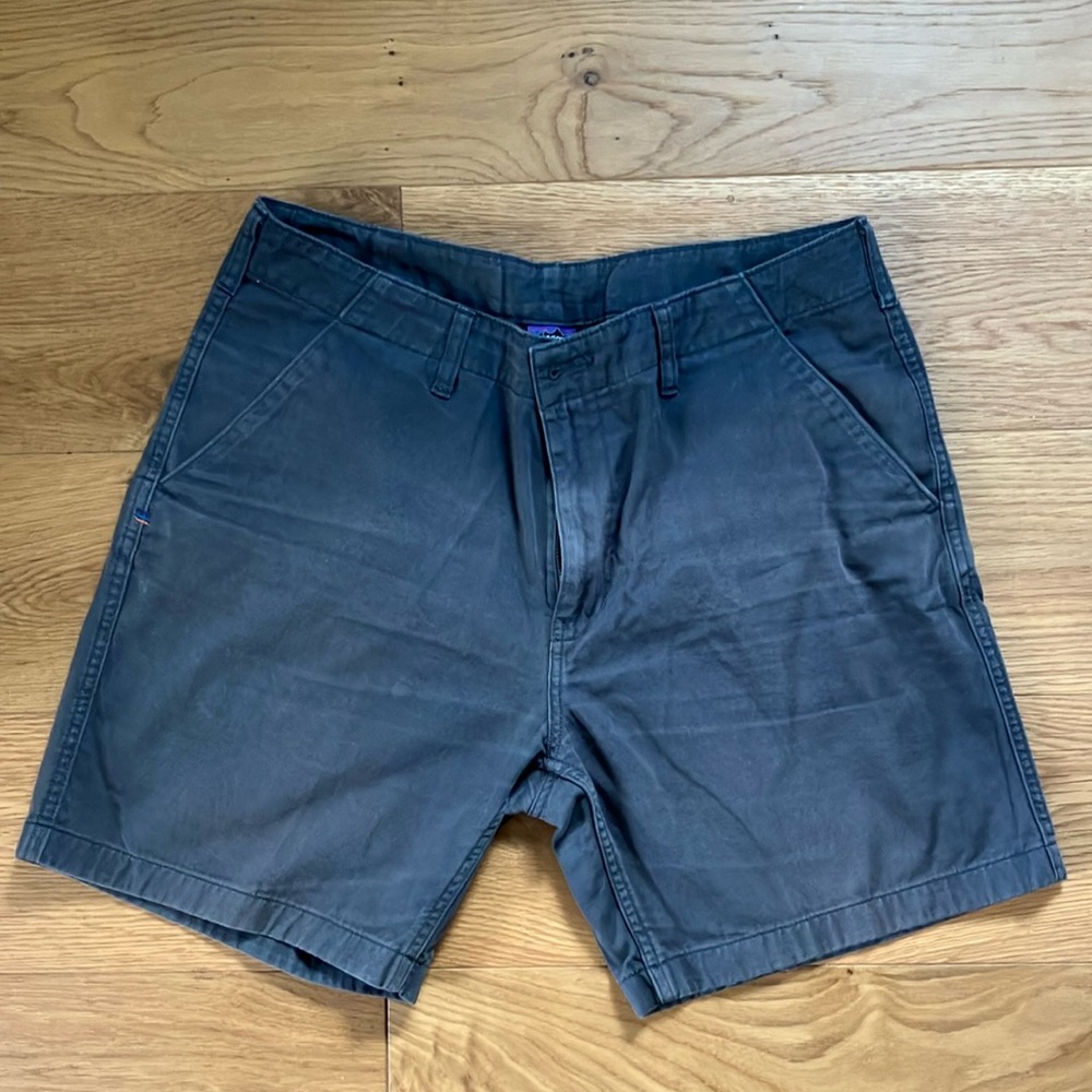 Men’s grey Patagonia shorts - 36” waste